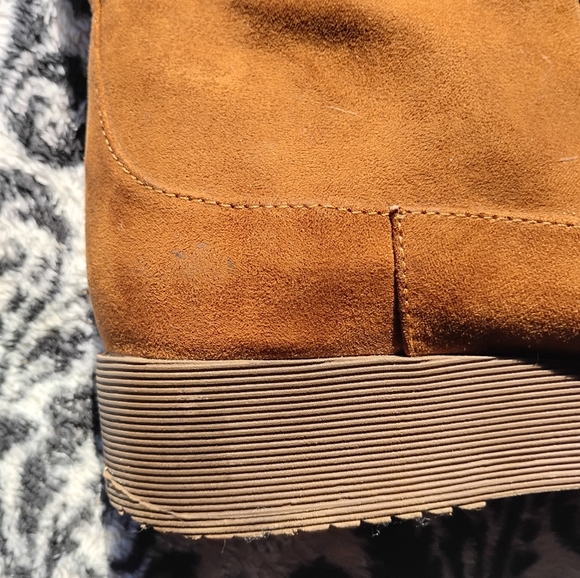 Joe boxer Women's Vintage Tan Suede Ankle Boots, Excellent Condition Sz 7 - Picture 7 of 16